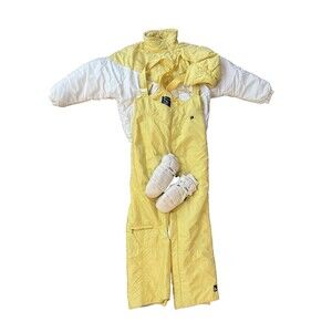Serac Ski Suit Womens Size 8 & 12 READ Bib & Jacket Hat Gloves Vintage 80s Puffy